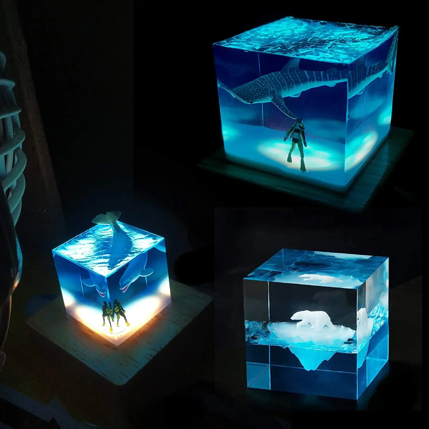 Square Light Resin Mold,led Si - Woodworking Resin 评论和价格