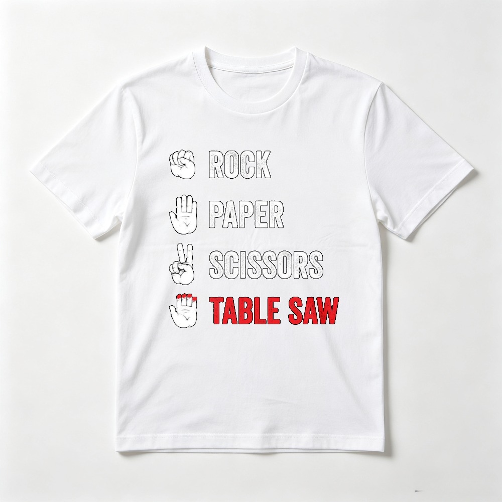 Rock Paper Scissors Table Saw  - Woodworking Jokes 评论和价格